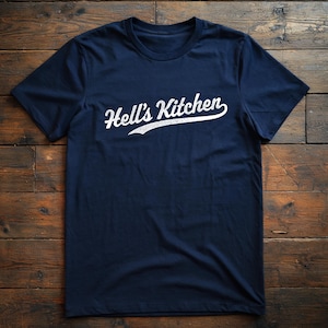 T-shirt de baseball Hell's Kitchen, chemise inspirée des New York Yankees, manches courtes en jersey unisexe, collection New York Neighborhood