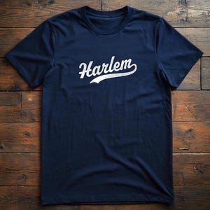 T-shirt de baseball Harlem, chemise inspirée des Yankees de New York, manches courtes en jersey unisexe, collection New York Neighborhood