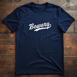 T-shirt de baseball Bowery, chemise inspirée des Yankees de New York, manches courtes en jersey unisexe, collection New York Neighborhood