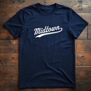T-shirt de baseball Midtown, chemise inspirée des Yankees de New York, manches courtes en jersey unisexe, collection New York Neighborhood