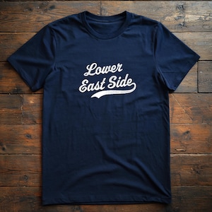 T-shirt de baseball Lower East Side, chemise inspirée des Yankees de New York, manches courtes en jersey unisexe, collection New York Neighborhood
