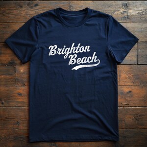 T-shirt de baseball Brighton Beach, chemise inspirée des Yankees de New York, manches courtes en jersey unisexe, collection New York Neighborhood