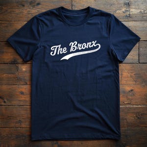 T-shirt de baseball The Bronx, chemise inspirée des Yankees de New York, manches courtes en jersey unisexe, collection New York Neighborhood