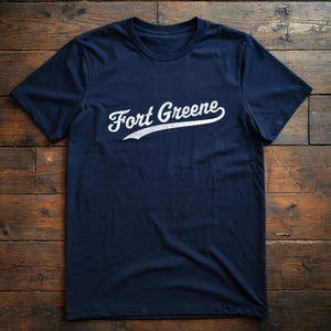 T-shirt de baseball Fort Greene, chemise inspirée des Yankees de New York, manches courtes en jersey unisexe, collection quartier de New York