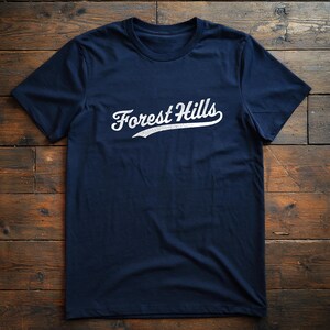 T-shirt de baseball Forest Hills, chemise inspirée des Yankees de New York, manches courtes en jersey unisexe, collection New York Neighborhood