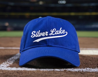 LA Dodgers Inspired Baseball Cap: Silver Lake Neighborhood Cotton Hat