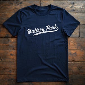 T-shirt de baseball Battery Park, chemise inspirée des Yankees de New York, manches courtes en jersey unisexe, collection New York Neighborhood