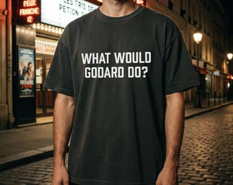 Jean Luc Godard Shirt, French New Wave Tee, Film Buff T-Shirt, Art House Cinema Shirt, Cinephile Gift, Minimalist Director Tee