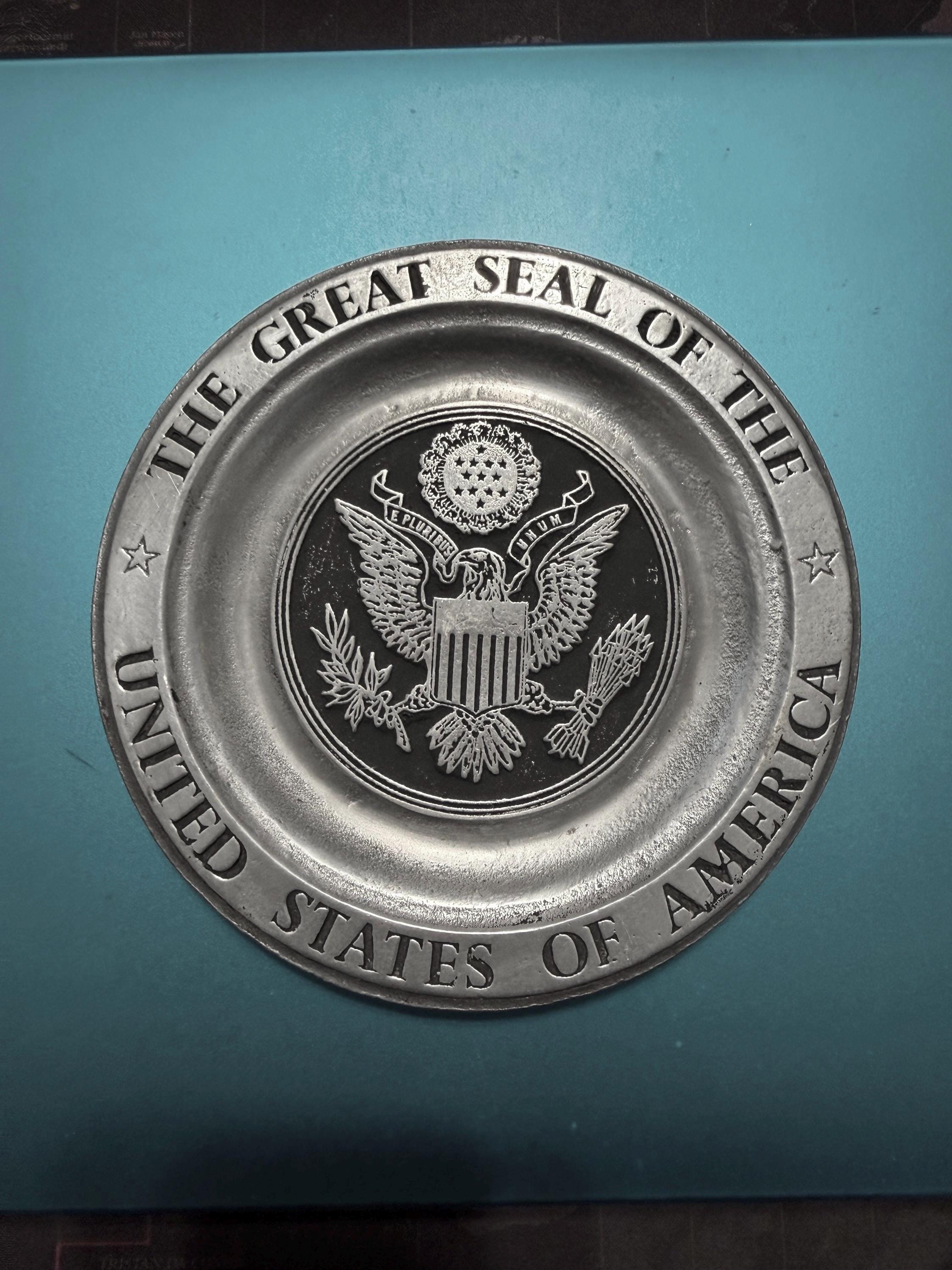 The Great Seal of the United States Plate - Etsy