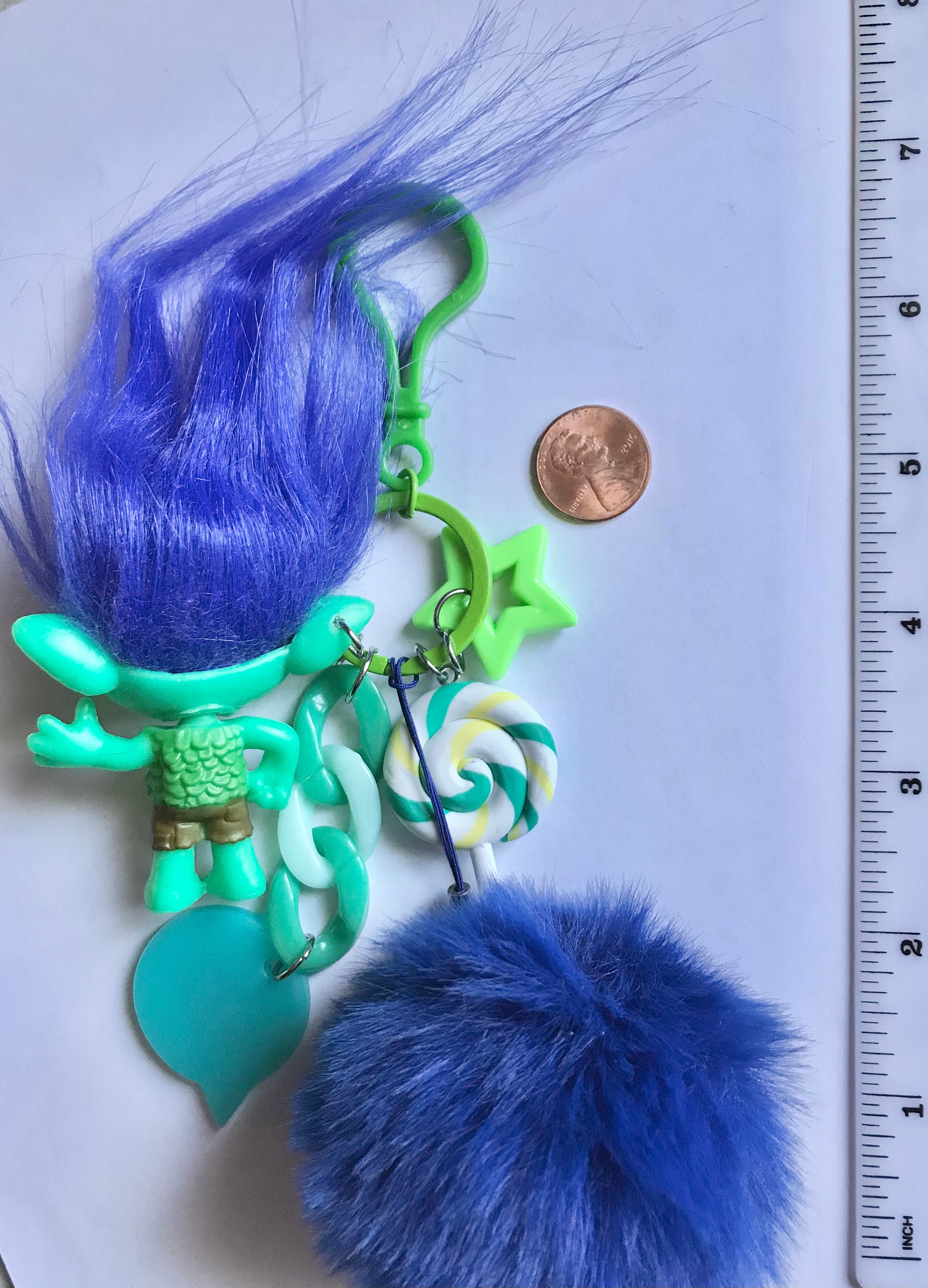 BRANCH Trolls Figure Fun Keychain Charms Etsy UK