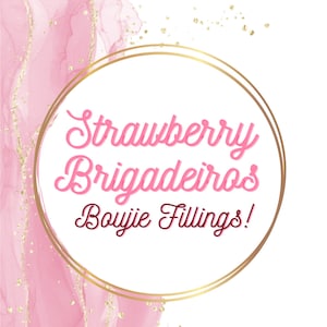 Aardbeienbrigadeiros-puckvulling