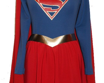 Disfraz De Supergirl, Wonder Woman O Batgirl - Elegante Vestido De Superheroína Para Halloween O Fiestas Temáticas