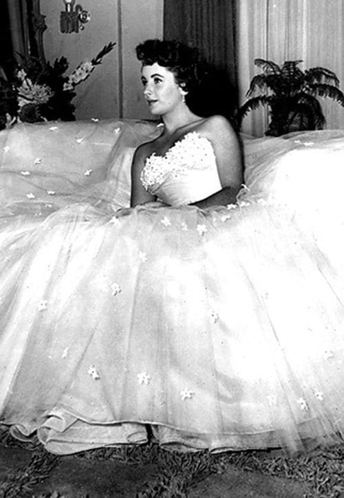 elizabeth taylor evening dresses White Halter Elizabeth Taylor Dress A Line – Hoprom main image 0