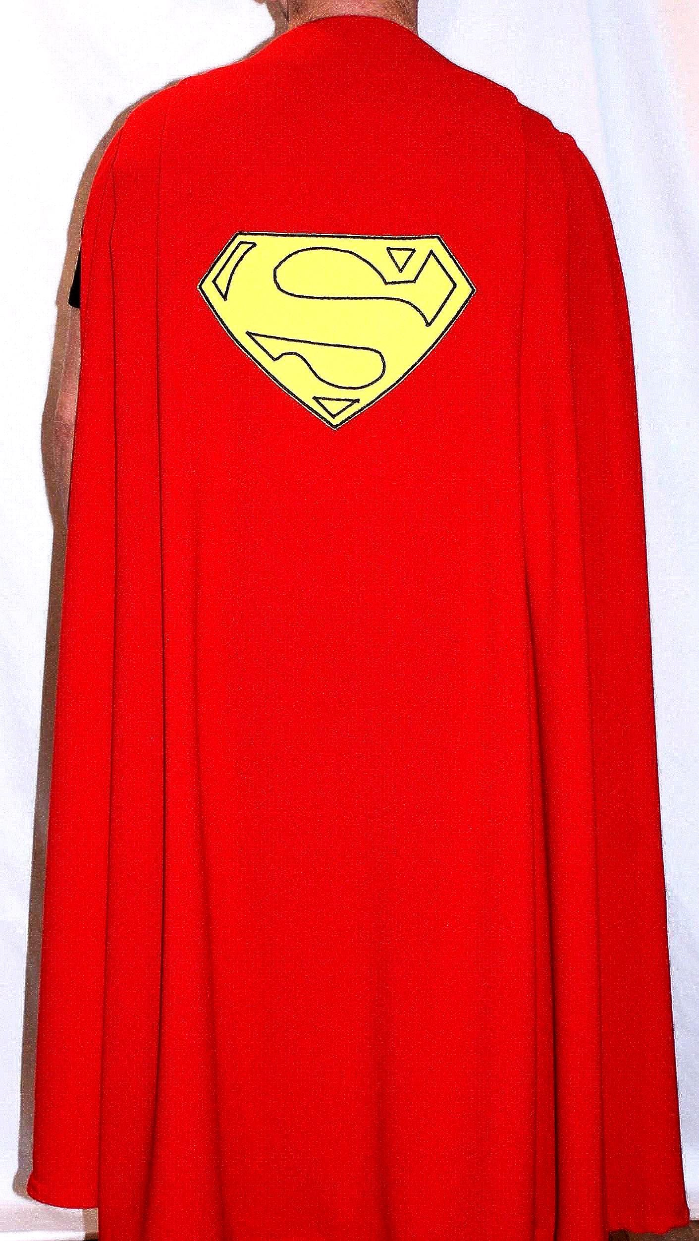 Classic Reeve Superman Super Man Adult Structured Cape With Padding,  Tailored Pleats, Embroidered Classic Emblem. Please Read Text Below... -  Etsy, image size:1411x2504