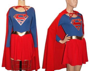 Womens and Girls Classic Supergirl Costume... Made to order