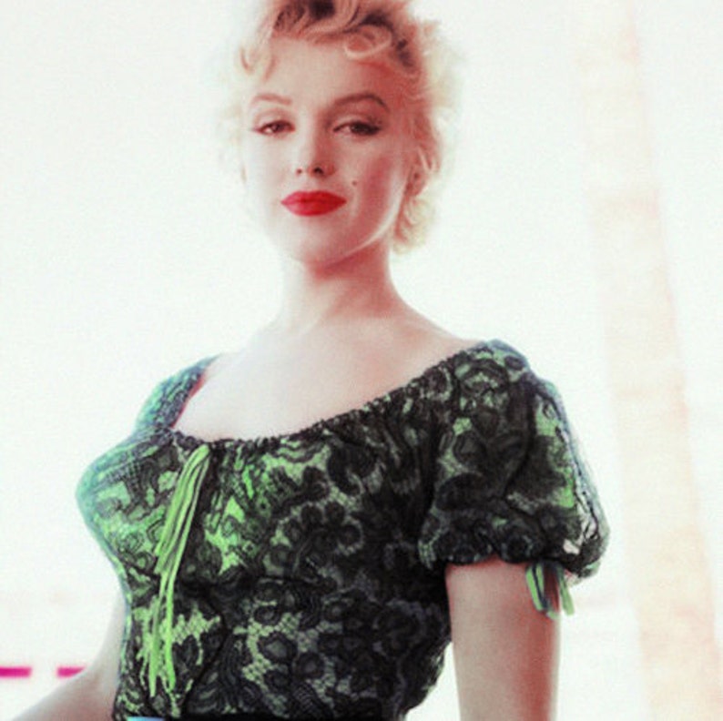 sizeup to 40 bust Custom reg Reg size 1955 Marilyn Lace Peasant Gypsy Blouse Top from the Movie: Bus Stop..
