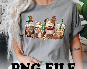 Christmas Coffee Png, Latte Drink Png, Christmas Png, Coffee Lovers Png, Vintage Christmas Coffee Png, Retro Coffee Xmas Png