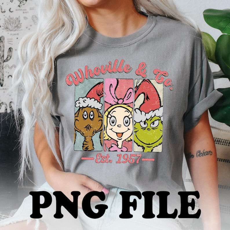 Whoville & Co Est 1957 Grinch PNG, Grinch Christmas Png, Grinch Png ...