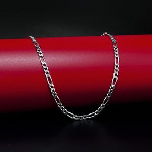 925 Sterling Silver Figaro Chain, Silver Chain Necklace, Mens Necklace , Necklaces For Women ,Silver Chain Gift For Her, Express Shipping