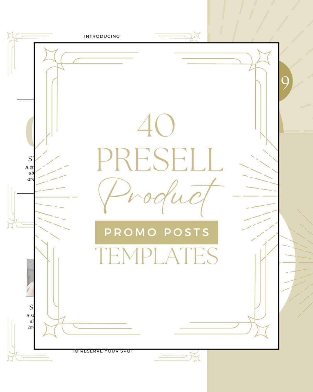 40 Pre-sell Canva Templates: Social Media Posts for Product Launch ...