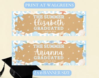 Banner personalizado "El verano en que me gradué" - Descarga digital - Imprime en Walgreens