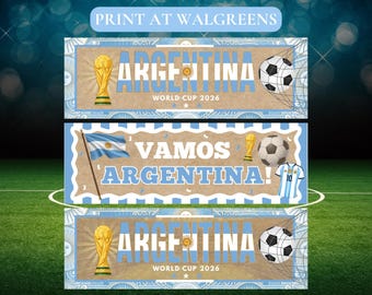 Banner para ver la fiesta del Mundial de Argentina - Descarga digital - Imprime en Walgreens