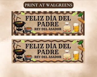 Feliz Dia del Padre, Banner del Día del Padre - Descarga digital - Imprime en Walgreens