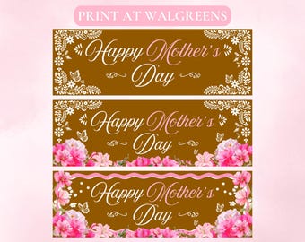 Pancarta para el Día de la Madre - Versión en inglés - Descarga digital - Imprime en Walgreens