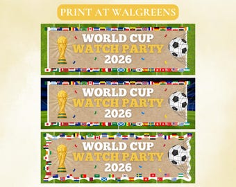 Banner para ver la Copa del Mundo - Descarga digital - Imprímelo en Walgreens