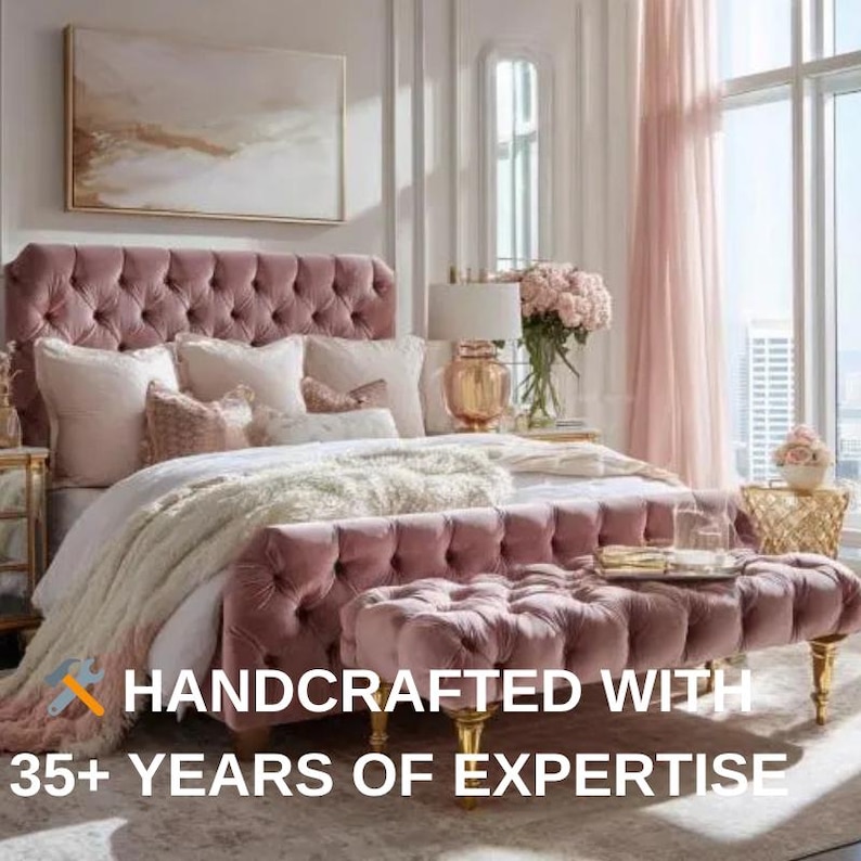 Bespoke Velvet Tufted Headboard | Custom Architectural Panel ...