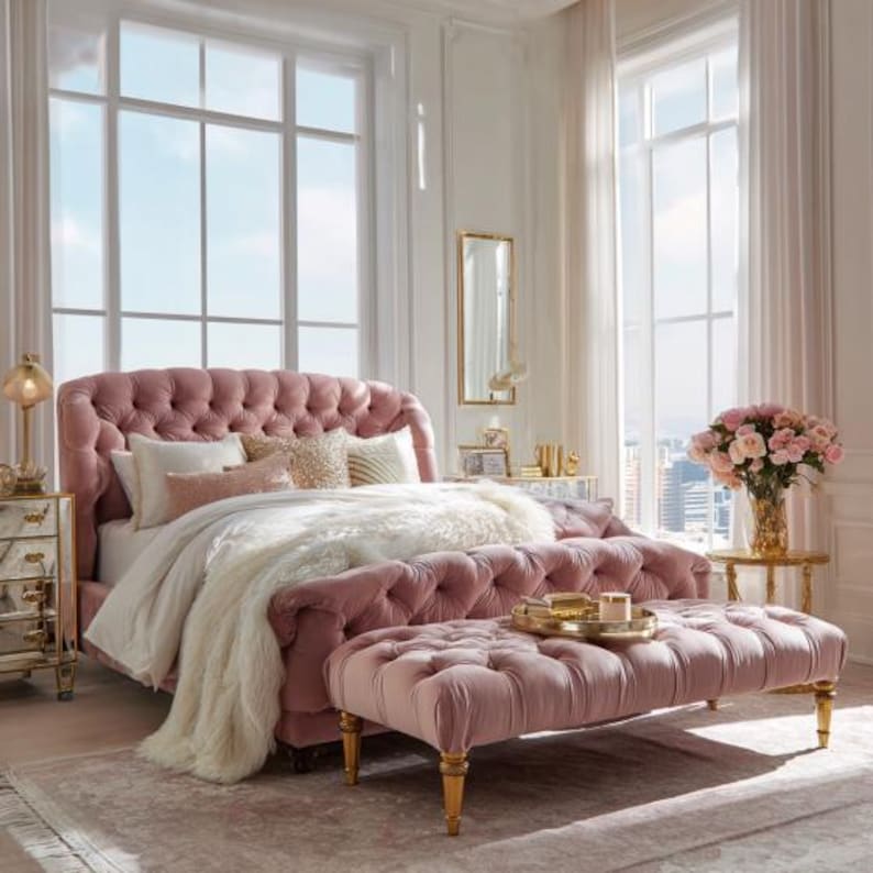 Bespoke Velvet Tufted Headboard | Custom Architectural Panel ...