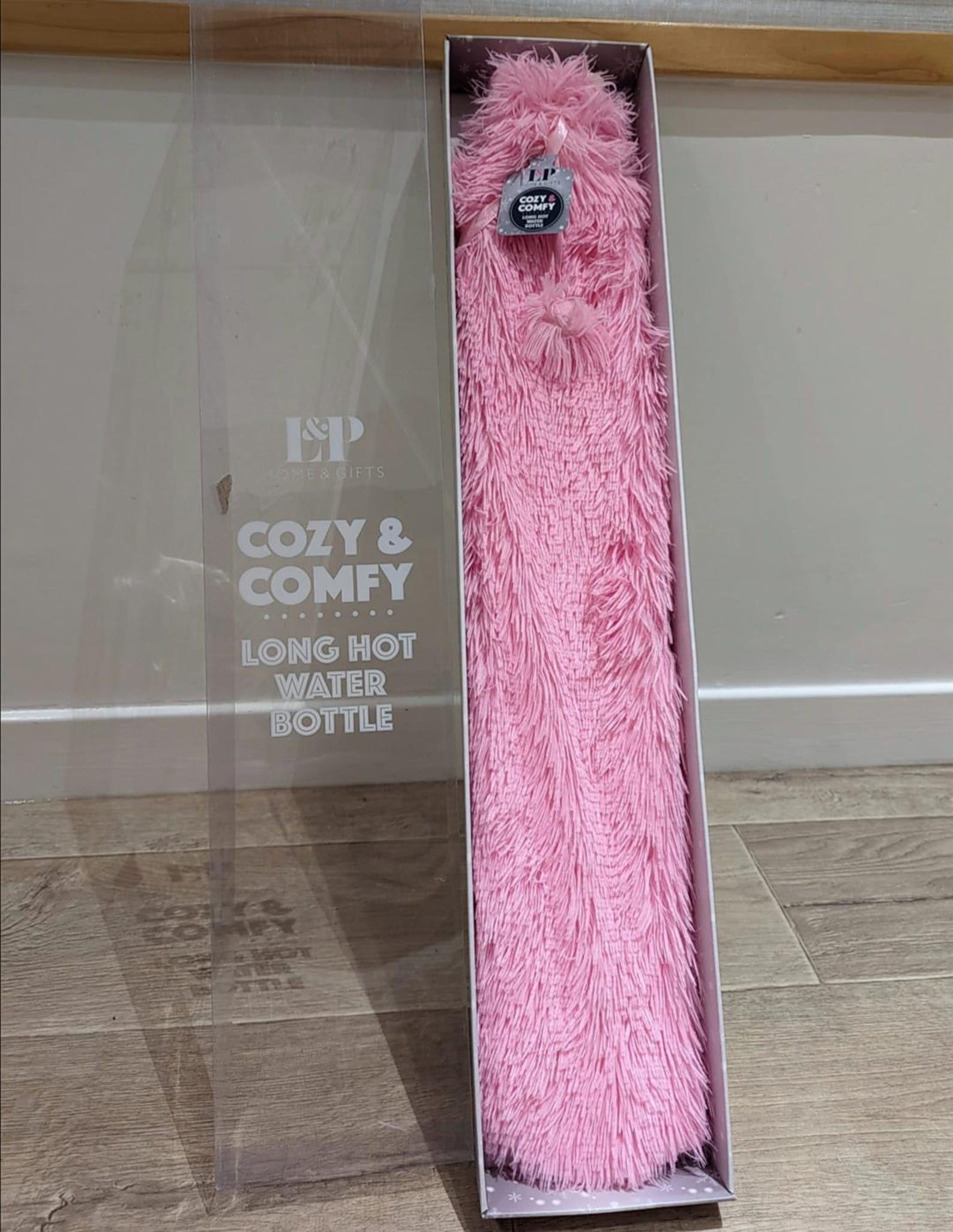 Extra Long Hot Water Bottle Pink Etsy UK