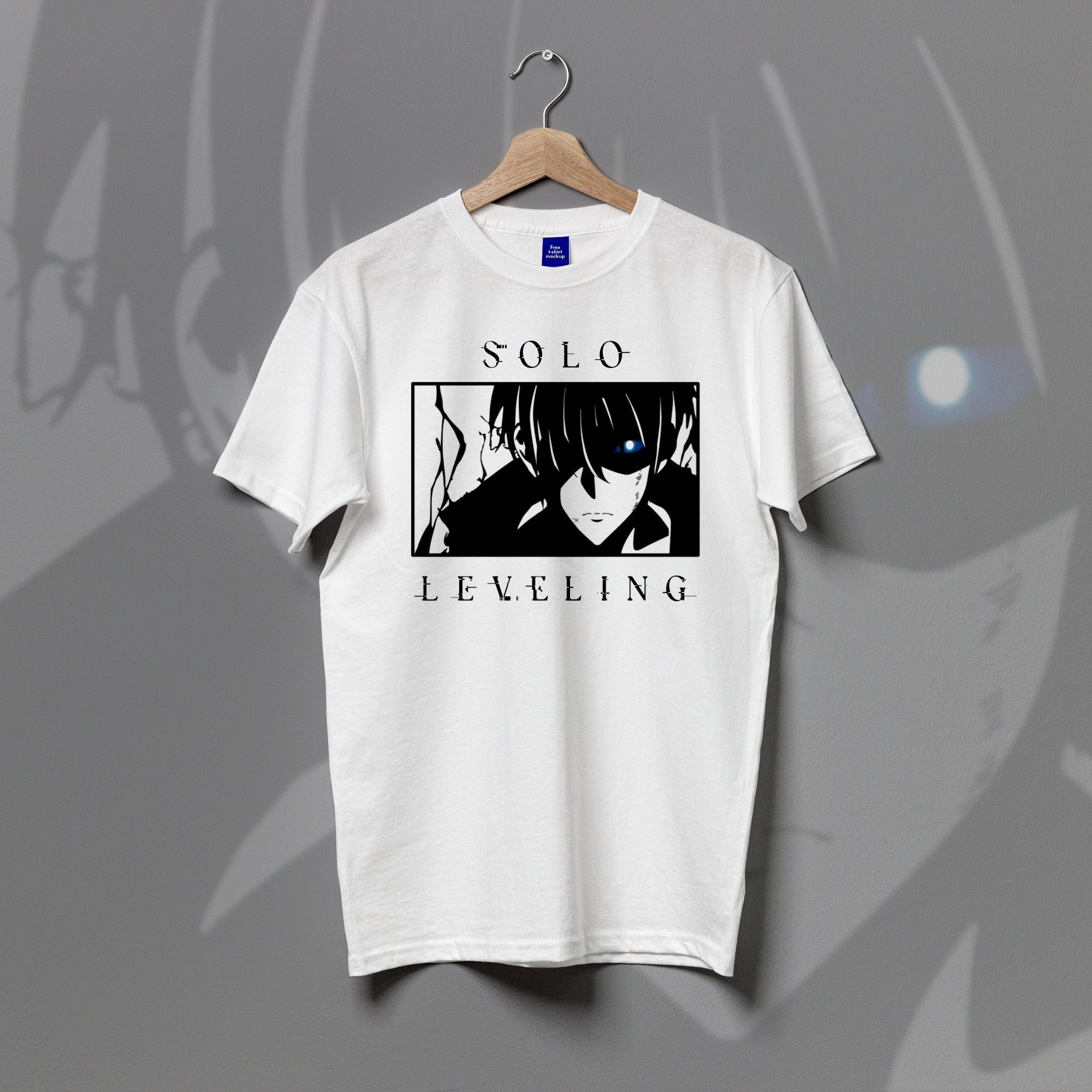 【WOOHWA】MONO SHIRT JK Solo Leveling Sung Jin-woo T-shirt Unisex Anime Character