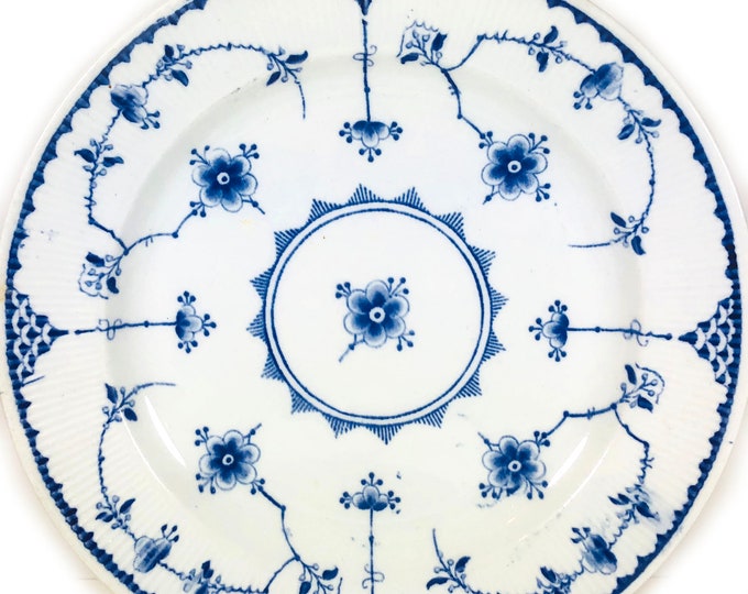 Vintage Furnivals blue Denmark Dinner Plate 2 Available Made in England