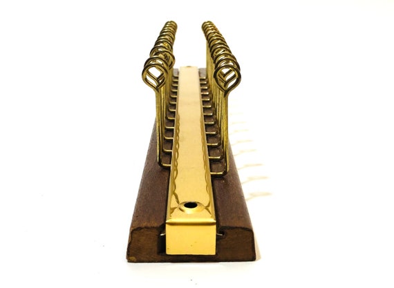 brass storage and organization Vintage wall mounted Ties rack brass storage and organization Vintage wall mounted Ties rack