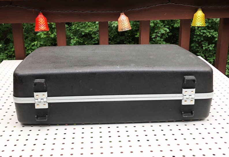 Vintage Dark Gray Samsonite Hardshell Briefcase Thick Etsy