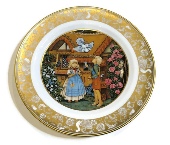 Y720 セーブル ヴィンテージ フランス製 希少 水仙図蓋物　ten Vintage Fairy Tale Plate, 