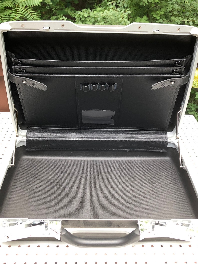 Vintage Dark Gray Samsonite Hardshell Briefcase Thick Etsy