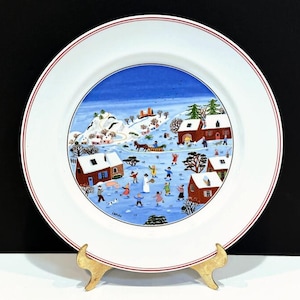 Villeroy & Boch Naif Serving Chop Plate Christmas Porcelain