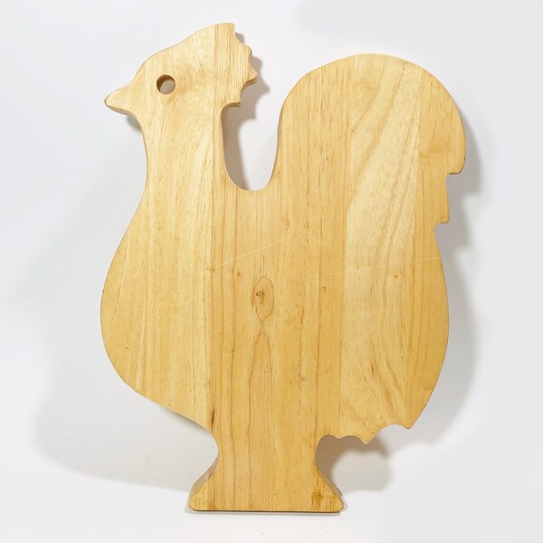 Wooden Chicken Cutting Board Etsy