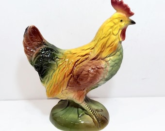 Vintage Ceramic Rooster, Country Chic Kitchen, Shabby Chic Decor