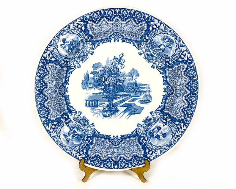 Vintage Spode Seasons 10 38 Dinner Plate The Spode Blue Room Collection