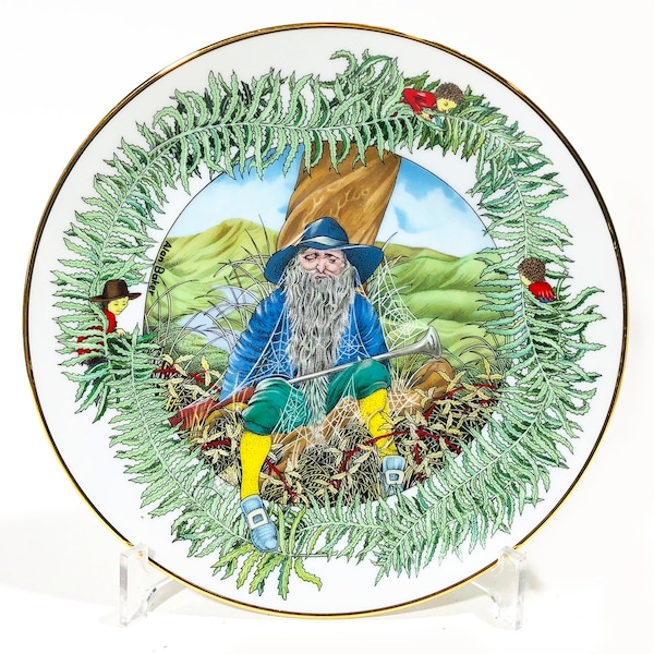 Vintage Fairy Tale Calendar Plate, "November - Rip Van Winkle", Limited Edition, 1983, by Royal Cornwall, Artist - Alan Baker