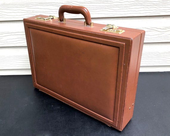 hard shell leather briefcase
