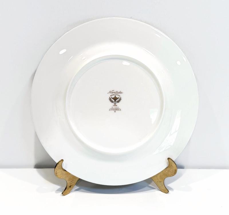 Noritake Opulence China, Black Marble Border, Gold Encrusted Band