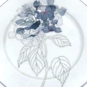 Vintage Block Spal "Hydrangea" Salad Plate, circa 1982 to 1991 (7 Available)