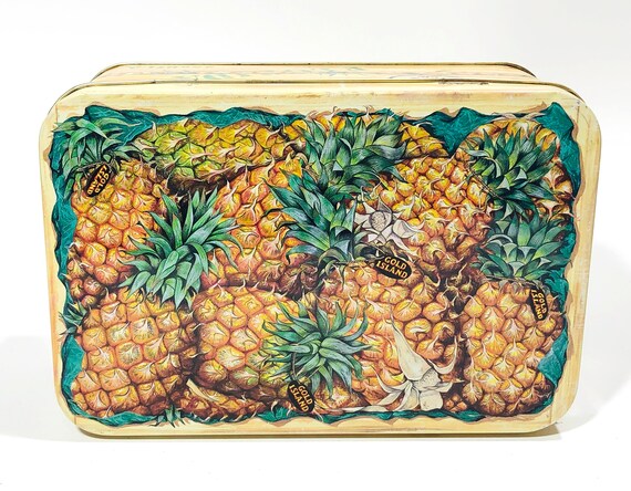 Crate of Pineapples Tin - 