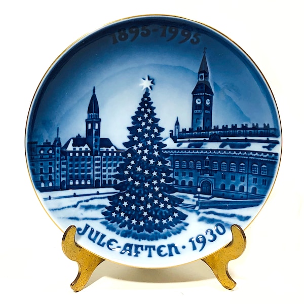 Vintage B&G Plate - Centennial Collection, 1995, "Copenhagen Christmas" from 1930