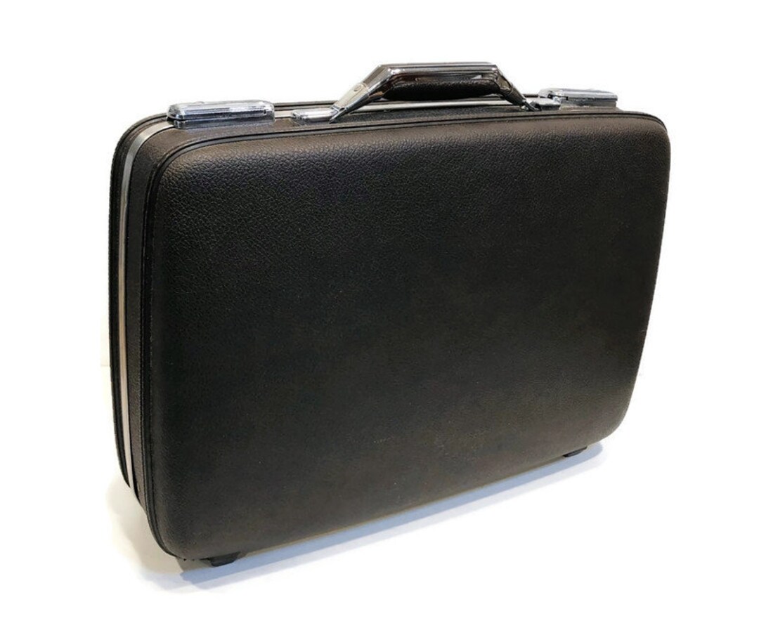 Vintage Dark Brown American Tourister Hard Shell Briefcase, Thick