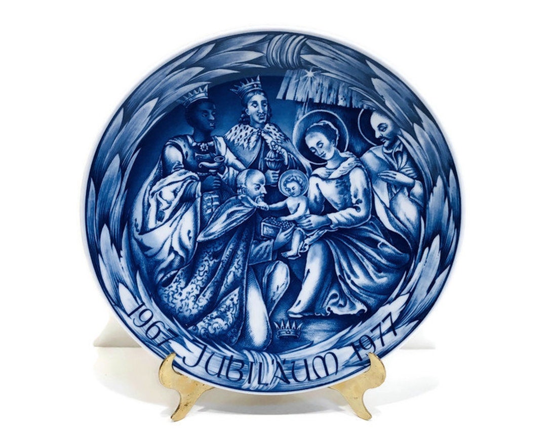 Vintage 10 Year Jubilee Plate 1967 1977 adoration Etsy